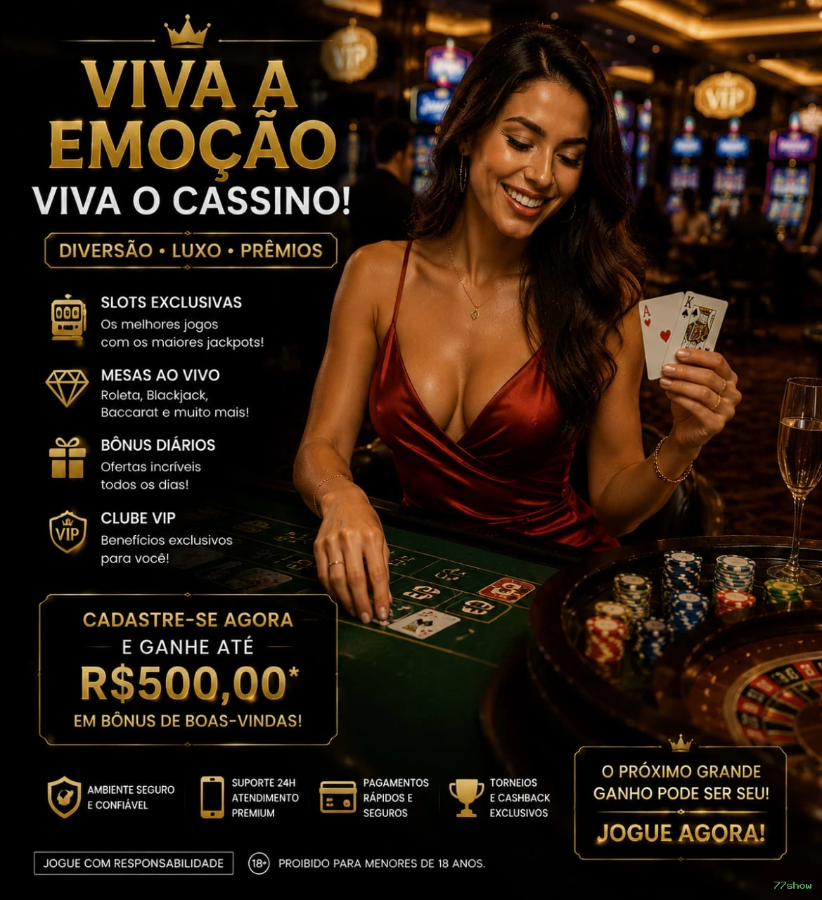 Apostas esportivas 77show - futebol e esportes ao vivo